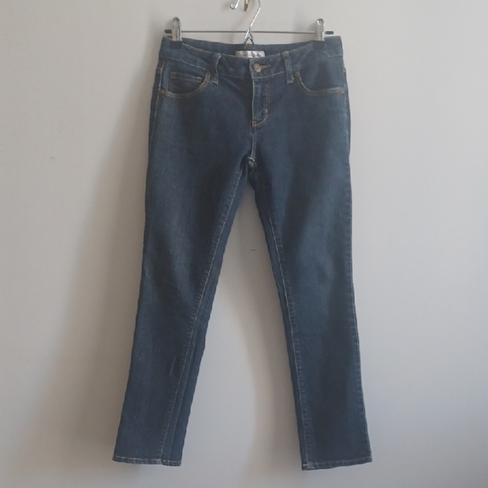 Dark Blue Skinny Jeans with Subtle Faded Look
